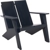 image:imageSAFAVIEH Outdoor  Maya Adirondack Chair  Oak Solid Wood  Weather Resistant  Ideal for Patio Deck Backyard 3307 W x 3217 D x 2913 H PAT6800BMidnight Blue