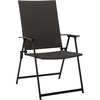 image:imageSAFAVIEH Outdoor Patio Furniture Collection  Simon Textilene Folding Chair PAT6901BlackGrey
