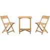 image:imageSAFAVIEH PAT6751A Outdoor Collection Gallo Teak Balcony Bistro SetNatural