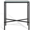 image:imageSafavieh American Homes Collection Viggo Antique Gold Glass Couture Side TableBlack