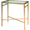 image:imageSafavieh American Homes Collection Viggo Antique Gold Glass Couture Side TableGold  Glass