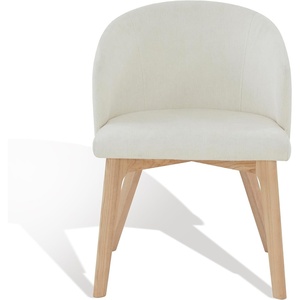 image:imageSAFAVIEH Couture Collection Wynonna MidCentury Modern IvoryNatural Linen Dining ChairIvoryNatural