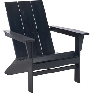 image:imageSAFAVIEH Outdoor  Alton Adirondack Chair  Green Solid Wood  Weather Resistant  Ideal for Patio Deck Backyard 3031 W x 3201 D x 3465 H PAT6801DMidnight Blue