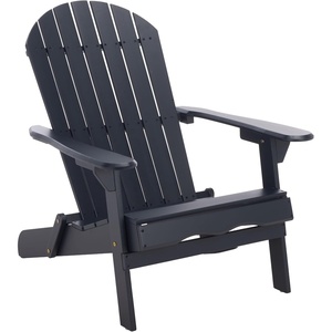 image:imageSAFAVIEH Outdoor  Eden Adirondack Chair  White Solid Wood  Weather Resistant  Ideal for Patio Deck Porch Backyard 175 Seat Height PAT6000EMidnight Blue