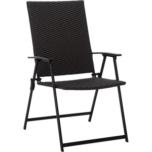 image:imageSAFAVIEH Outdoor Patio Furniture Collection  Simon Textilene Folding Chair PAT6901BlackBlack