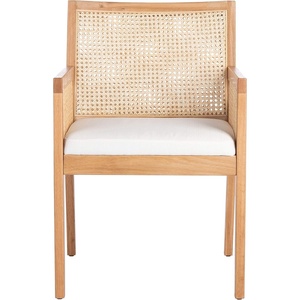 image:imageSafavieh Couture Home Collection Malik Black and Natural Rattan Dining ChairNatural