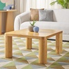 image:imageSAFAVIEH Aldous Square COF1501 Coffee Table 32 W x 32 D x 16 H NaturalNatural
