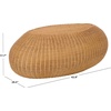 image:imageSAFAVIEH Couture  OReilly Oval Coffee Table  Natural Rattan  Fully Assembled  Ideal for Living Room Family Room 43 W x 295 D x 177 H CWK3027ANatural