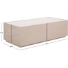 image:imageSAFAVIEH Couture Collection  Alanabella Sand amp White Marble Coffee Table Rectangular Accent Table Modern Design Fully Assembled SFV5552ASandWhite