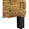 image:imageSAFAVIEH Couture Collection  Gregory Tall Woven Water Hyacinth Accent Chair Natural amp Beige Handwoven Design Fully Assembled CWK2031ANaturalBeige
