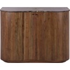 image:imageSAFAVIEH Couture Collection  Jamilah Brown 2Door 2Shelf Marble Top Chest Fully Assembled SFV5775ABrown