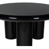 image:imageSAFAVIEH Couture Collection  Lolita Black Concrete Coffee Table Round High Gloss Accent Table Modern Sculptural Design SFV2623ABlack