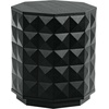 image:imageSAFAVIEH Couture Collection  Patty Black Accent Table Octagonal Side Table Carved Design Fully Assembled SFV7252ABlack