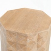 image:imageSAFAVIEH Couture Collection  Patty Black Accent Table Octagonal Side Table Carved Design Fully Assembled SFV7252ANatural