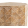 image:imageSAFAVIEH Couture Collection  Patty Black Accent Table Octagonal Side Table Carved Design Fully Assembled SFV7252ANatural