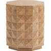 image:imageSAFAVIEH Couture Collection  Patty Black Accent Table Octagonal Side Table Carved Design Fully Assembled SFV7252ANatural
