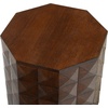 image:imageSAFAVIEH Couture Collection  Patty Black Accent Table Octagonal Side Table Carved Design Fully Assembled SFV7252AWalnut
