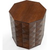 image:imageSAFAVIEH Couture Collection  Patty Black Accent Table Octagonal Side Table Carved Design Fully Assembled SFV7252AWalnut