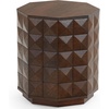 image:imageSAFAVIEH Couture Collection  Patty Black Accent Table Octagonal Side Table Carved Design Fully Assembled SFV7252AWalnut