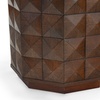 image:imageSAFAVIEH Couture Collection  Patty Black Accent Table Octagonal Side Table Carved Design Fully Assembled SFV7252AWalnut