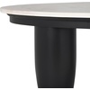 image:imageSAFAVIEH Couture Collection Hobbes Black Solid WoodMarble Top Coffee TableBlackWhite