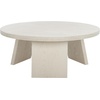 image:imageSAFAVIEH Couture Collection Julianna MidCentury Modern Rustic Oak Round Coffee TableWhite Washed