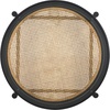 image:imageSAFAVIEH Couture Collection Karyna Natural Solid Wood RattanGlass Coffee TableBlackNatural