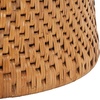 image:imageSAFAVIEH Couture Collection Lianna Coastal Tropical Natural Rattan Solid Wood Round Coffee Table Fully Assembled