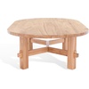 image:imageSAFAVIEH Couture Collection Tabytha Farmhouse Natural Solid Wood Oval Coffee TableNatural