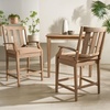image:imageSAFAVIEH Couture Outdoor Collection San Salvador NaturalBrown 25inch Seat Height Counter Stool Set of 2NaturalBrown