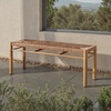 image:imageSAFAVIEH Couture Outdoor Patio Furniture Collection  Romona Tropical Bench Natural Brown Rectangular with Woven Seat Fully Assembled CPT4002ANatural