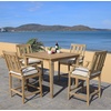 image:imageSAFAVIEH Couture Patio San Salvador 37inch Natural Outdoor Bar Table