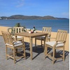 image:imageSAFAVIEH Couture Patio San Salvador 37inch Natural Outdoor Bar Table