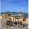 image:imageSAFAVIEH Couture Patio San Salvador 37inch Natural Outdoor Bar Table