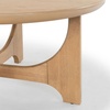 image:imageSAFAVIEH Furniture  Sasha Wood Coffee Table  Medium Oak  Wood  Modern Round Design  Ideal for Living Room Family Room Lounge 40W x 40D x 175H SFV2128CNatural
