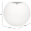 image:imageSAFAVIEH Outdoor  Mora Beige Finconstone Cement Round Planter Pot with Drainage Hole Fully Assembled PAT1534BWhite