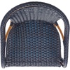 image:imageSAFAVIEH Outdoor Collection California White Bar Stool with Arms Fully AssembledNavy
