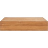 image:imageSAFAVIEH Outdoor Couture Collection Kauai Natural Solid Wood Teak Rectangular Coffee Table CPT1042A
