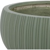 image:imageSAFAVIEH Outdoor Patio Furniture Collection  Anita Beige Planter Pot Set of 3 Fiber Clay Decorative Planters Ribbed Bowl Design Modern Indoor amp Outdoor Accent PAT4602BSET3Green