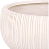 image:imageSAFAVIEH Outdoor Patio Furniture Collection  Anita Beige Planter Pot Set of 3 Fiber Clay Decorative Planters Ribbed Bowl Design Modern Indoor amp Outdoor Accent PAT4602BSET3Beige