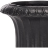 image:imageSAFAVIEH Outdoor Patio Furniture Collection  Durham Brown Magnesium Oxide Pedestal Planter Pot Rustic WeatherResistant Garden Urn PAT5045BBlack