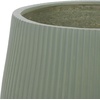 image:imageSAFAVIEH Outdoor Patio Furniture Collection  Sara Black Planter Pot Set of 3 Fiber Clay Decorative Planters Ribbed Rounded Design Indoor amp Outdoor Accent PAT4601ASET3Green