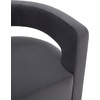 image:imageSafavieh Couture Edgar Velvet Swivel ChairDark GreyBlack