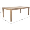image:imageSafavieh Couture Patio Dominica Natural Wooden Outdoor Dining Table