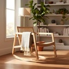 image:imageSafavieh Couture Perth Black and Natural Rattan Rocking ChairNatural