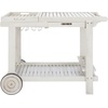 image:imageSafavieh Outdoor Collection Orland Natural Wood Tea Trolley CartWhite Wash