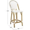 image:imageSafavieh PAT4019A Collection Gresley Navy and White IndoorOutdoor Stacking French Bistro Counter StoolWhite