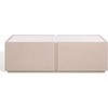 image:imageSAFAVIEH Couture Collection  Alanabella Sand amp White Marble Coffee Table Rectangular Accent Table Modern Design Fully Assembled SFV5552ASandWhite