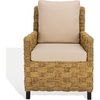 image:imageSAFAVIEH Couture Collection  Gregory Tall Woven Water Hyacinth Accent Chair Natural amp Beige Handwoven Design Fully Assembled CWK2031ANaturalBeige
