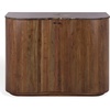 image:imageSAFAVIEH Couture Collection  Jamilah Brown 2Door 2Shelf Marble Top Chest Fully Assembled SFV5775ABrown